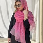 شال حریر آسمان کد۶۰۵