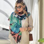 روسری نخی طرحدار کد ۱۷۵