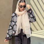 شال حریر ارگانزا آلین کد ۶۲۸