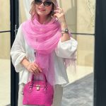 شال حریر ارگانزا گلپری۲ کد ۶۲۲