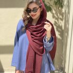 شال نخی پلیسه مایا کد ۶۵۸