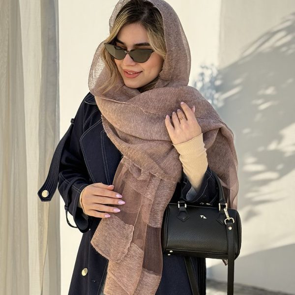 شال حریر بافت دونا، مناسب برای فصل بهار و تابستان