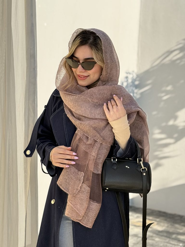 شال حریر بافت دونا، مناسب برای فصل بهار و تابستان