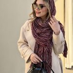 شال نخی ساتین کد ۷۴۵