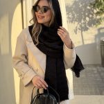 شال نخی پلیسه آکاردئونی کد ۷۴۴