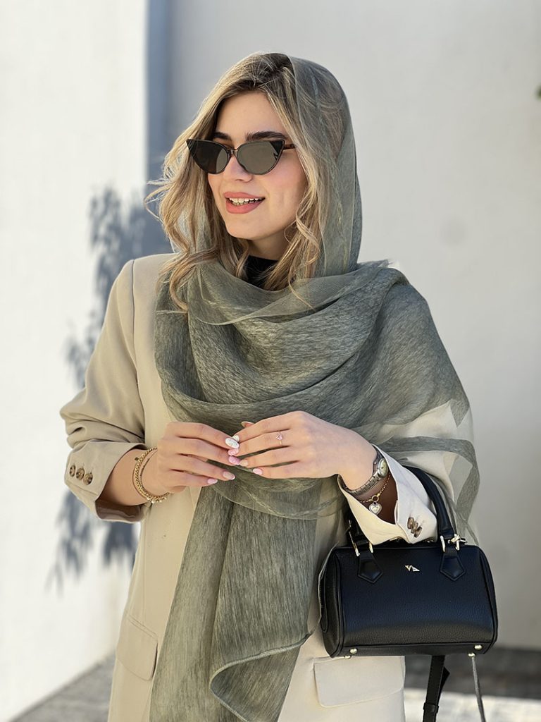 خرید شال نخی ابریشم ولگا کد ۷۶۰