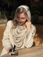 شال حریر نخی آلیس، مناسب برای استایل روزانه و تابستانی