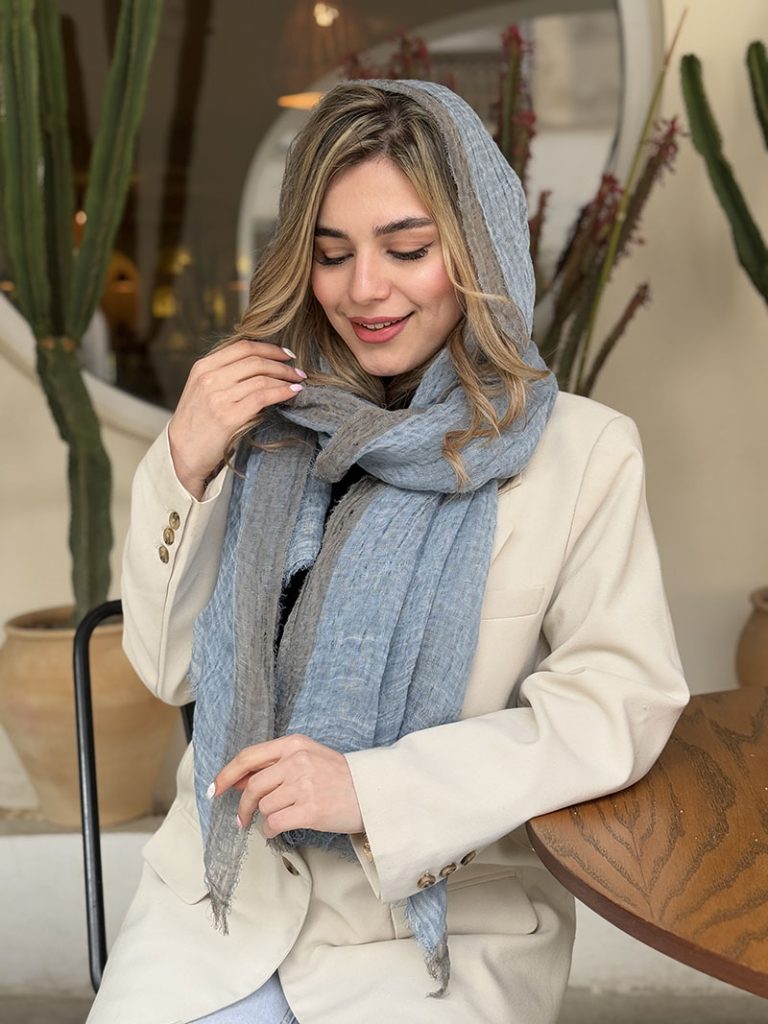 خرید شال لینن کنفی نلی کد ۷۷۱