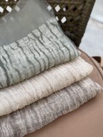 شال دو‌لایه نخی حریر شیشه‌ای جدید مناسب مهمانی و استفاده روزمره