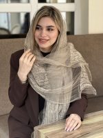 فروش آنلاین شال دو‌لایه نخی حریر شیشه‌ای با کیفیتی بی‌نظیر