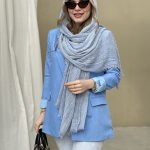 خرید شال نخی لمه درنا کد ۷۷۶