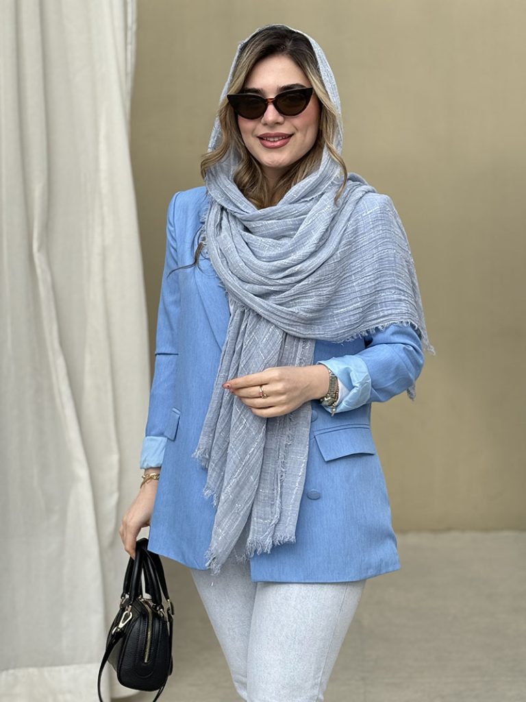 خرید شال نخی لمه درنا کد ۷۷۶