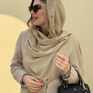 خرید شال نخی پرچدار، مناسب استایل مجلسی و روزمره