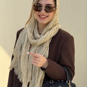 جدیدترین مدل‌های شال نخ پلیسه چروک مناسب بهار و تابستان