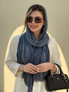 خرید شال نخ پلیسه چروک کد ۷۷۳