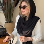 خرید شال نخی پلیسه بامبو کد ۷۶۶