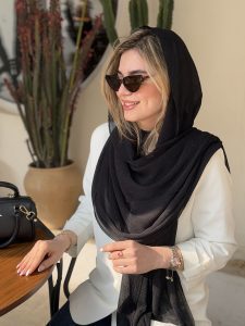 خرید شال نخی پلیسه بامبو کد ۷۶۶