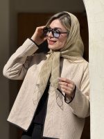 روسری حریر نخ سبک و مجلسی مناسب مهمانی و استفاده روزمره
