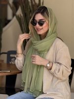 شال حریر شیشه ای نیل کد۸۰۲ - Image 2