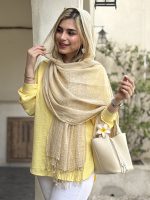 خرید شال نخی میشل با کیفیت عالی و طراحی ساده