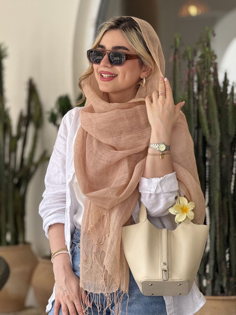خرید شال لینن الیزه کد ۸۰۹