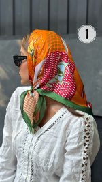 مینی اسکارف ابریشمی کد ۱۷۵ - Image 2