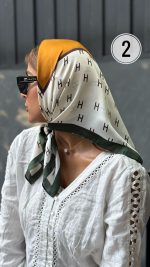 مینی اسکارف ابریشمی کد ۱۷۵ - Image 3