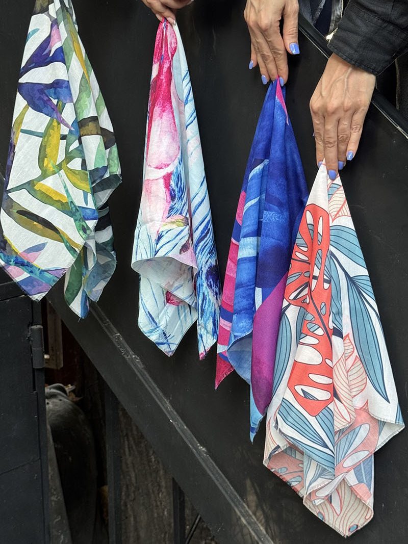 مینی اسکارف نخی