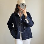 کت جین سورمه ای کد ۳۷۱