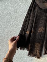 شال پلیسه قهوه ای کد ۸۲۴ - Image 2