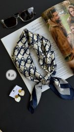 مینی اسکارف،دیور،مینی اسکارف سورمه ای