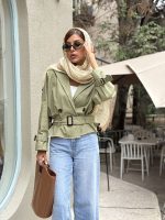 ترنچ کت سبز کد ۳۶۹ - Image 3