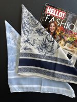 مدیوم اسکارف سورمه ای،مینی اسکارف