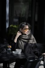 خرید روسری بافت سه‌گوش پلنگی ملیرا