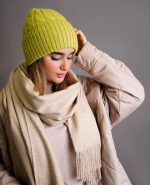 کلاه بافت سبز پسته ای کد ۱۵۶ - Image 2