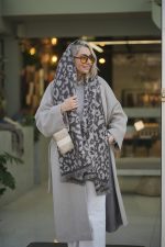 شال پلنگی تک‌رنگ نرم و لطیف