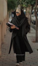 ترنچ کت کوتاه زنانه، ترنچ کت زنانه شیک مشکی