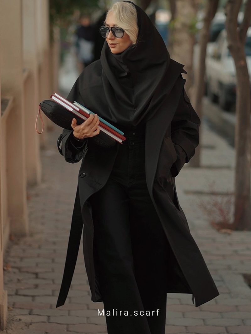 ترنچ کت کوتاه زنانه، ترنچ کت زنانه شیک مشکی