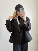پالتو کوتاه مشکی زنانه