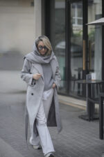 پالتو فوتر طوسی کد ۳۹۰