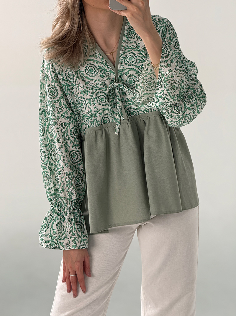 nahal coat 417-5 مانتو لینن نخ نهال کد 417 - Image 1