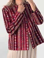 کت مخمل کار شده  کد 415 - Image 2