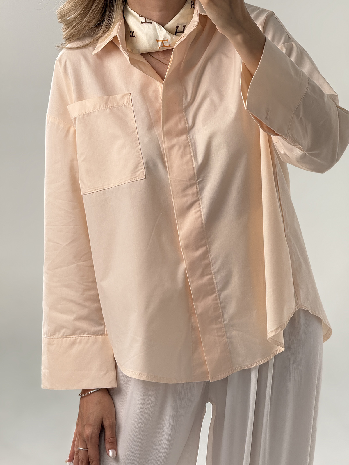 Dusty Rose Basic (2) شومیز بیسیک گلبهی کد 444 - Image 1