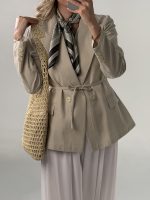 کت لینن Wisteria کرمی کد 434 - Image 4