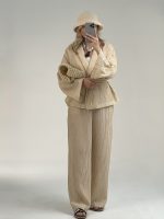 ست شومیز Elara کرم کد 447 - Image 4