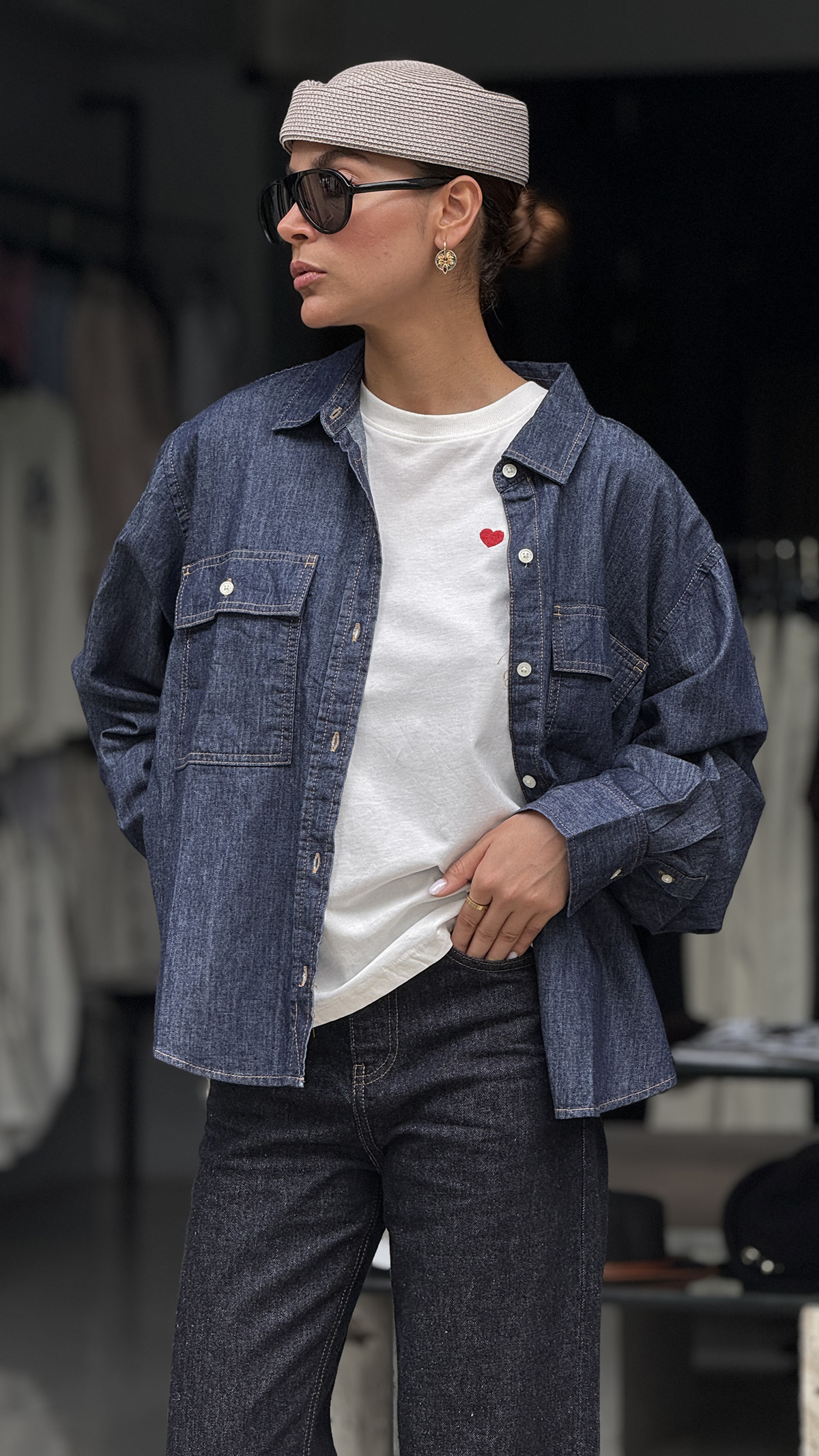 shomiz jean (3) شومیز جین کد 473 - Image 1